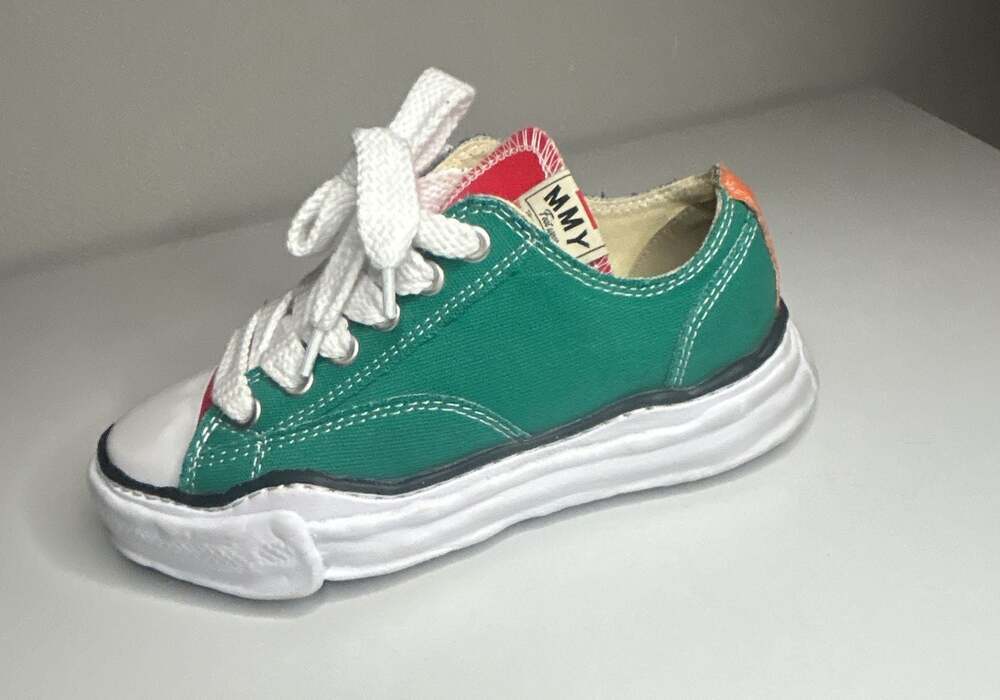 Maison Mihara Yasuhiro Original Sole Multi-Color Canvas Low-Top Sneakers size 37